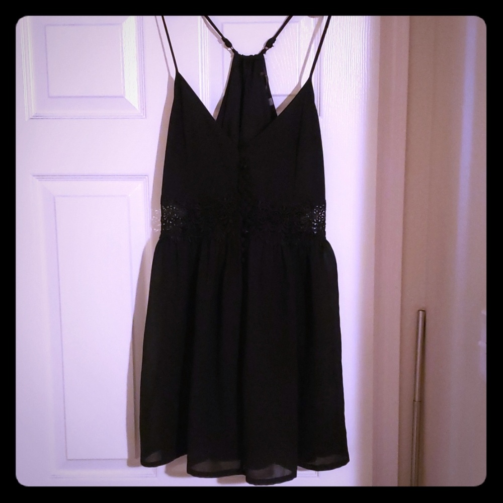 Black mini dress